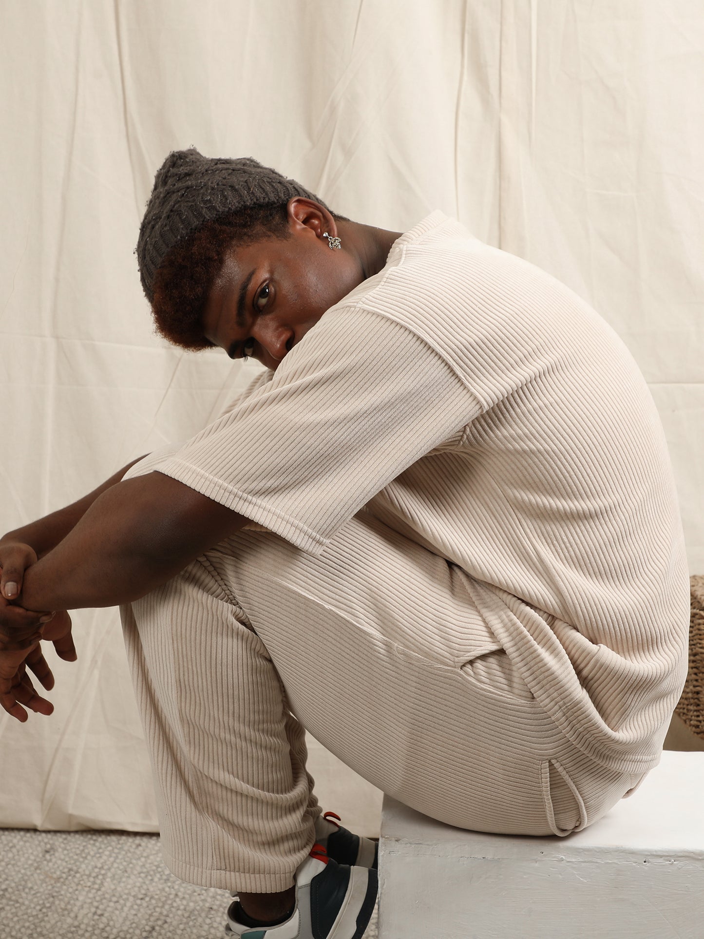 CORDUROY SET OFF WHITE