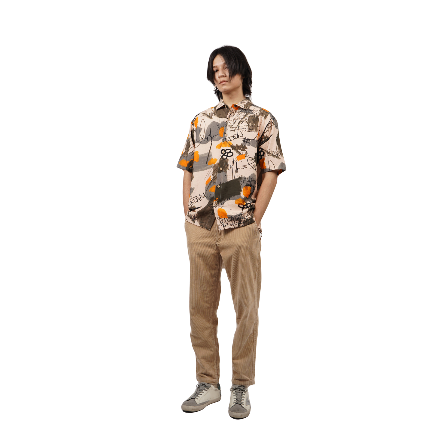 DESERT AMBER SKETCH PRINTED SHIRT