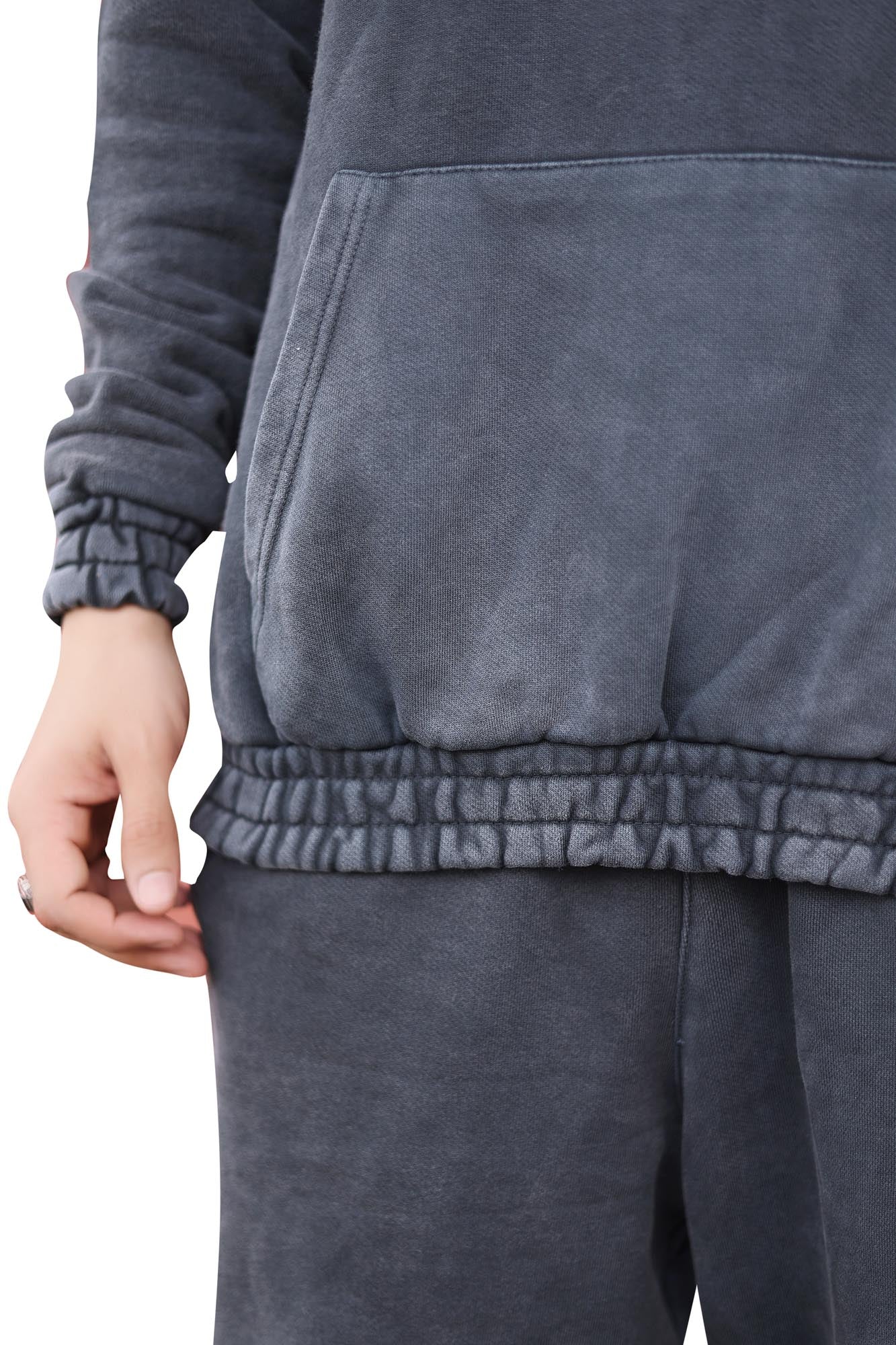 OVERDYED HEAVY WEIGHT CO-ORD SET (BLACK)