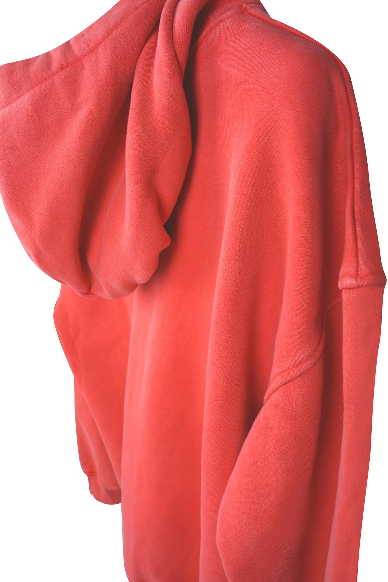 BRIGHT SCARLET OVERDYED - OVERSIZED HOODIE
