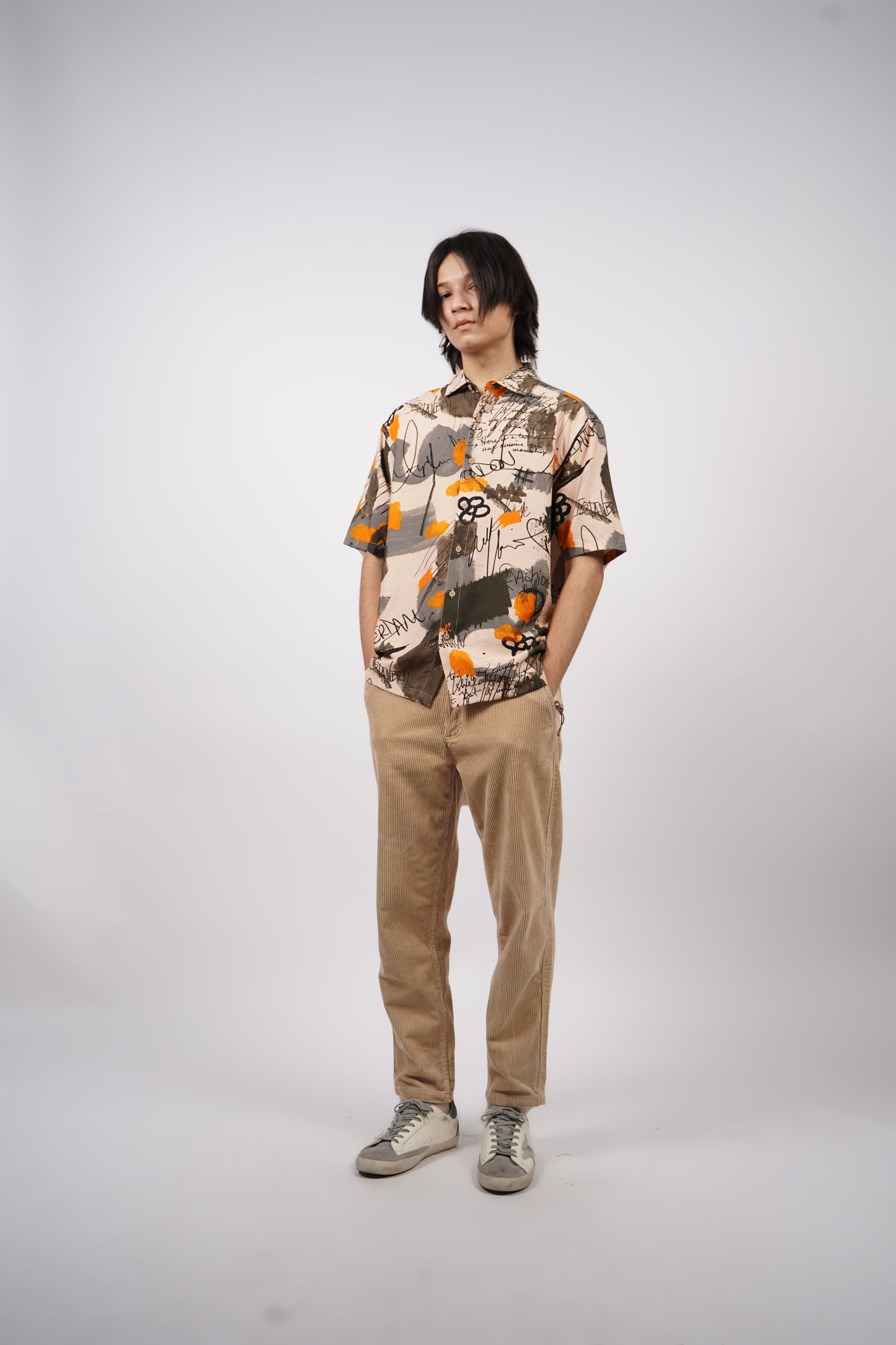 DESERT AMBER SKETCH PRINTED SHIRT