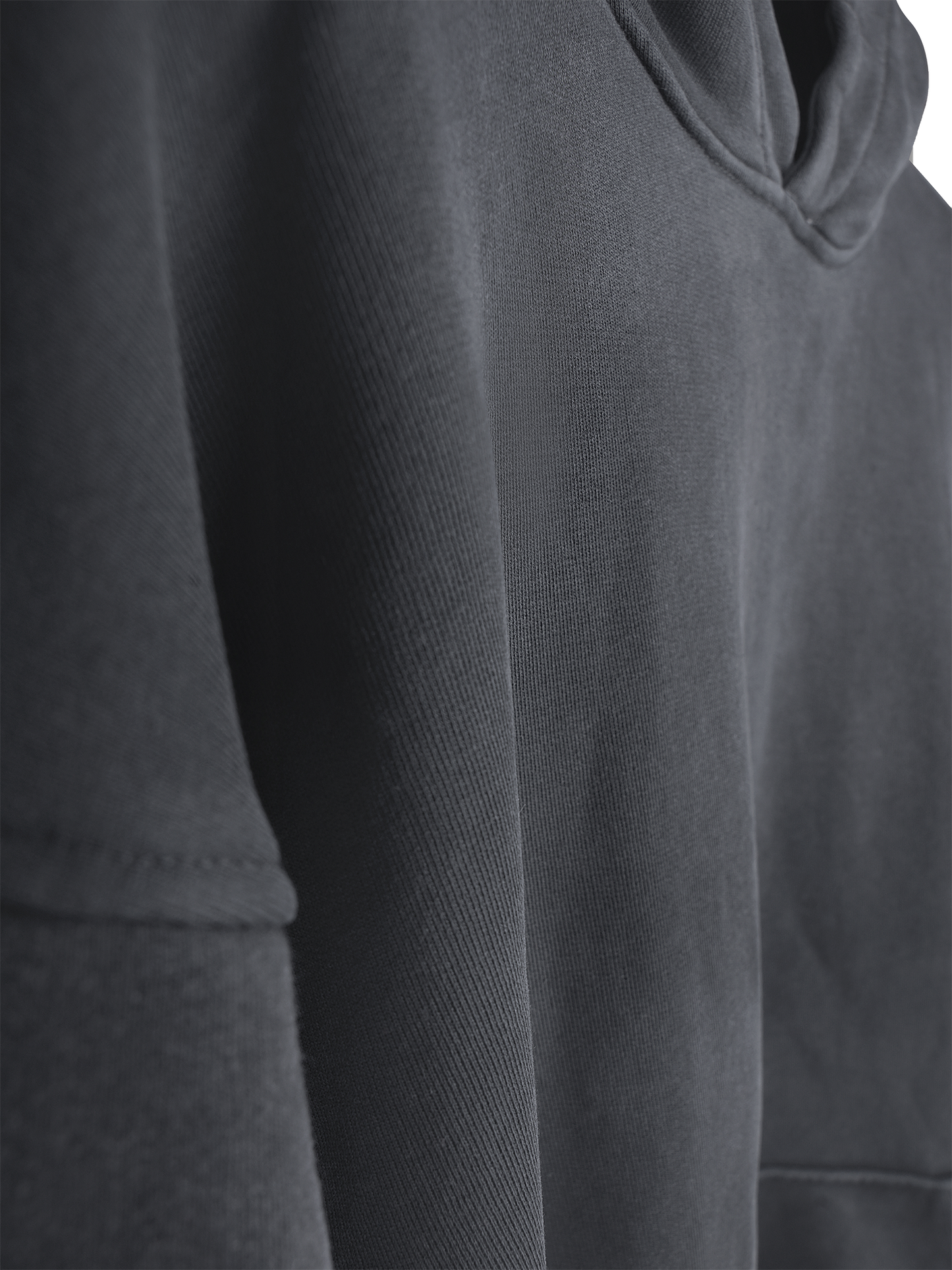 OVERDYED HEAVY WEIGHT HOODIE (BLACK)