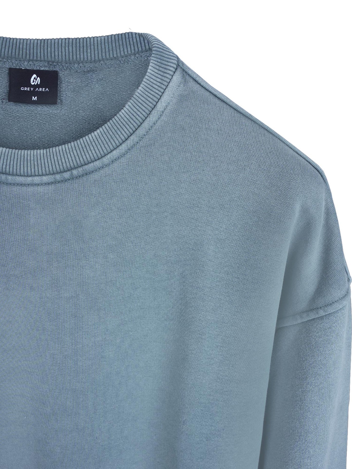 OVERDYED SWEATSHIRT (GREY TEAL)