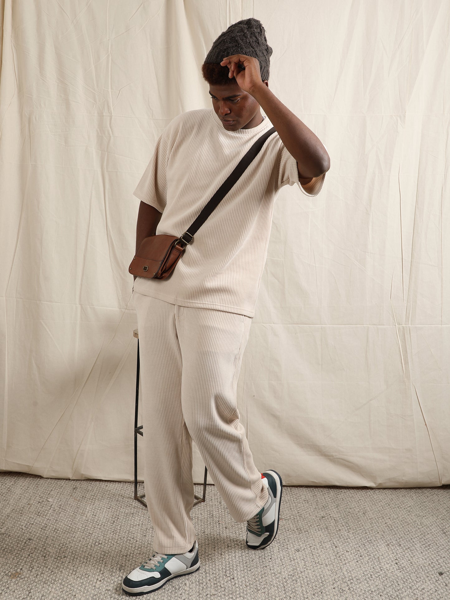 CORDUROY SET OFF WHITE