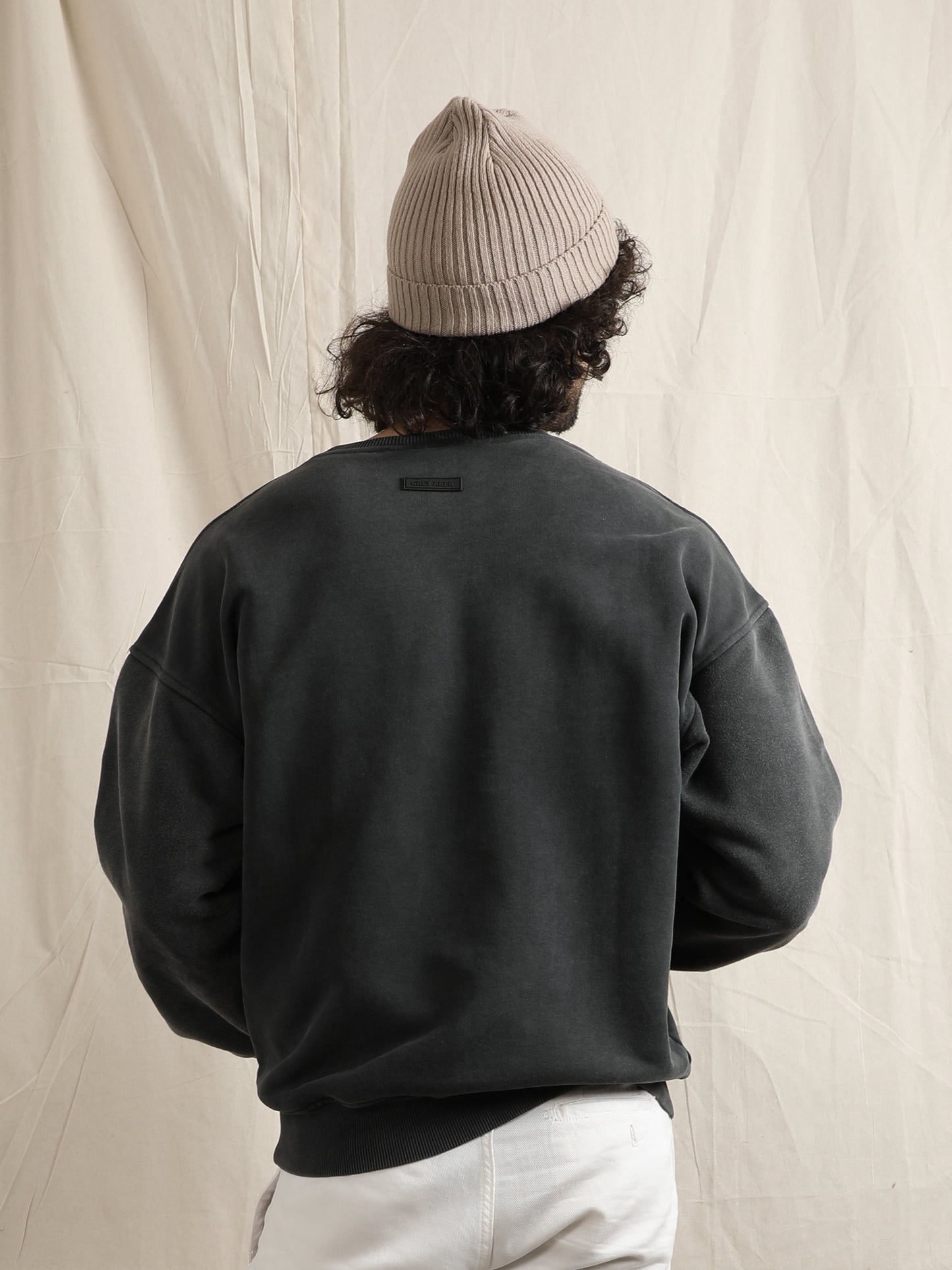OVERDYED SWEATSHIRT (BLACK)