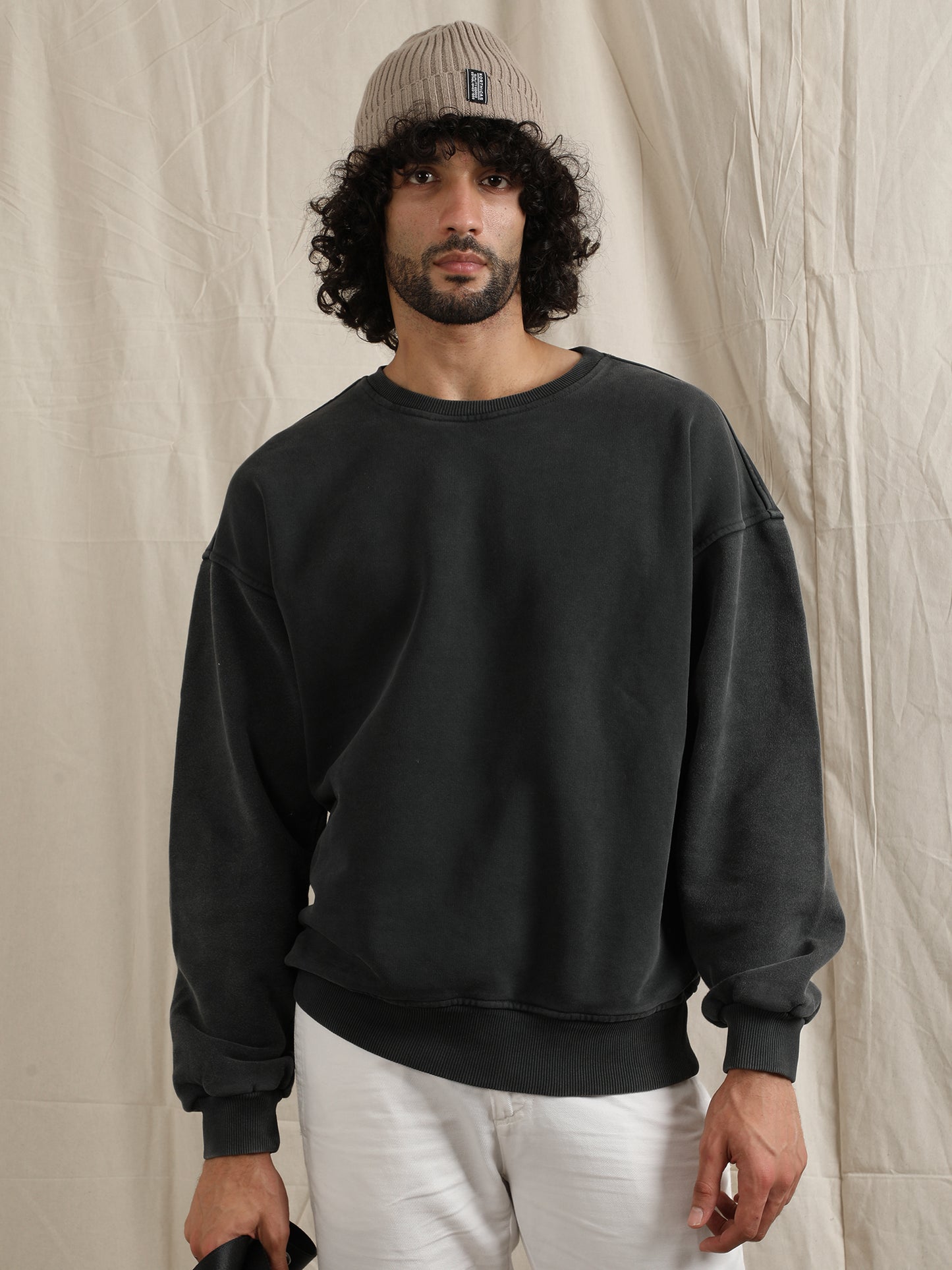 OVERDYED SWEATSHIRT (BLACK)