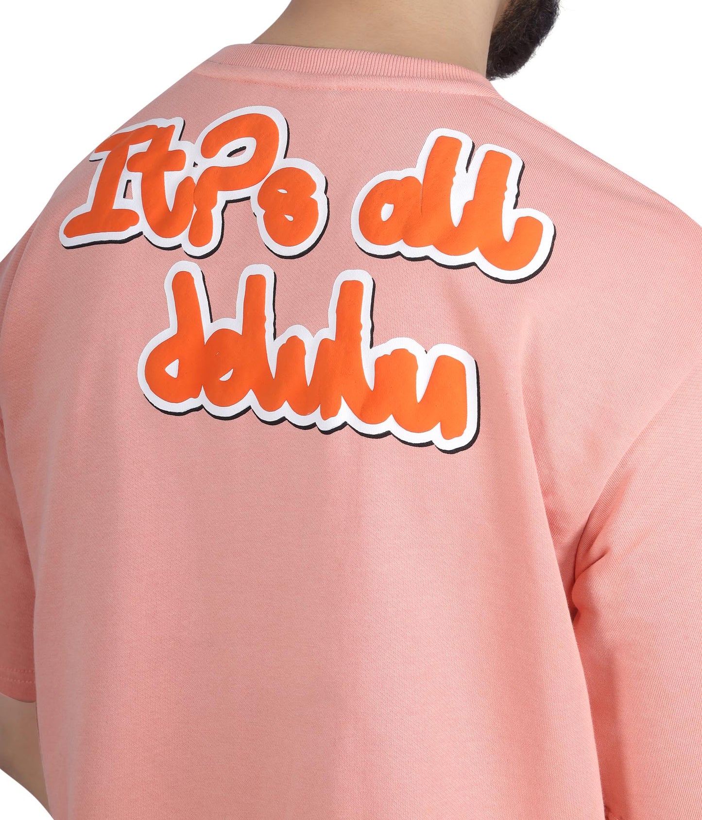 IT’S ALL DELULU T-SHIRT (PEACH)