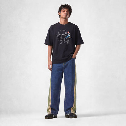 MEADOW STRIPES JEANS