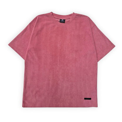 DARK PINK CORDUROY TSHIRT