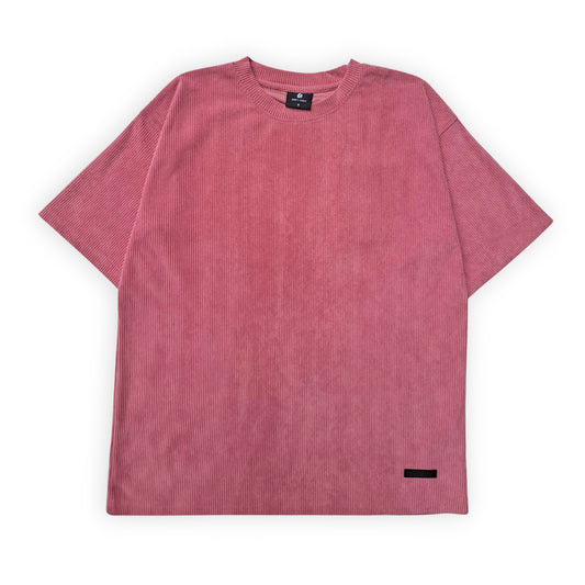 DARK PINK CORDUROY TSHIRT