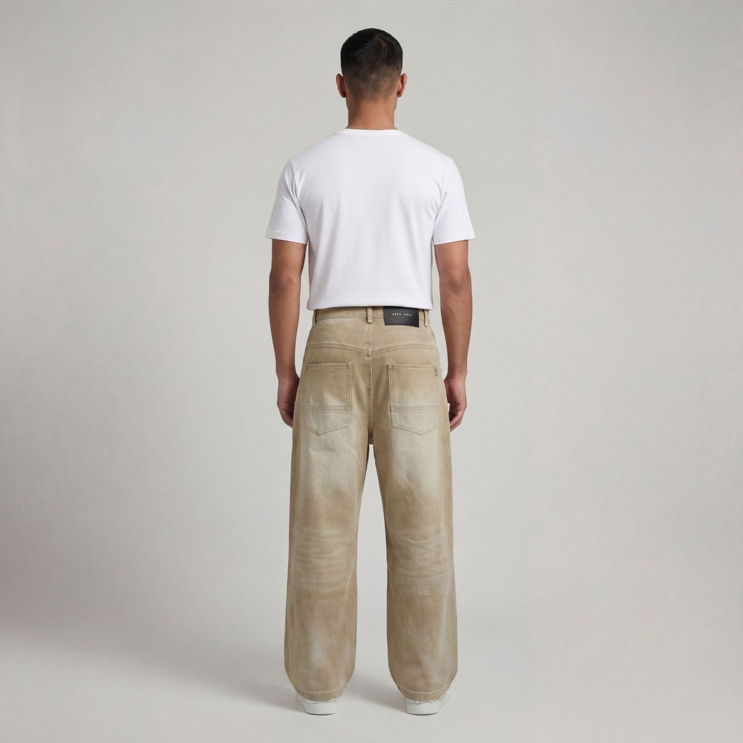 SAND WASH PANEL DENIM