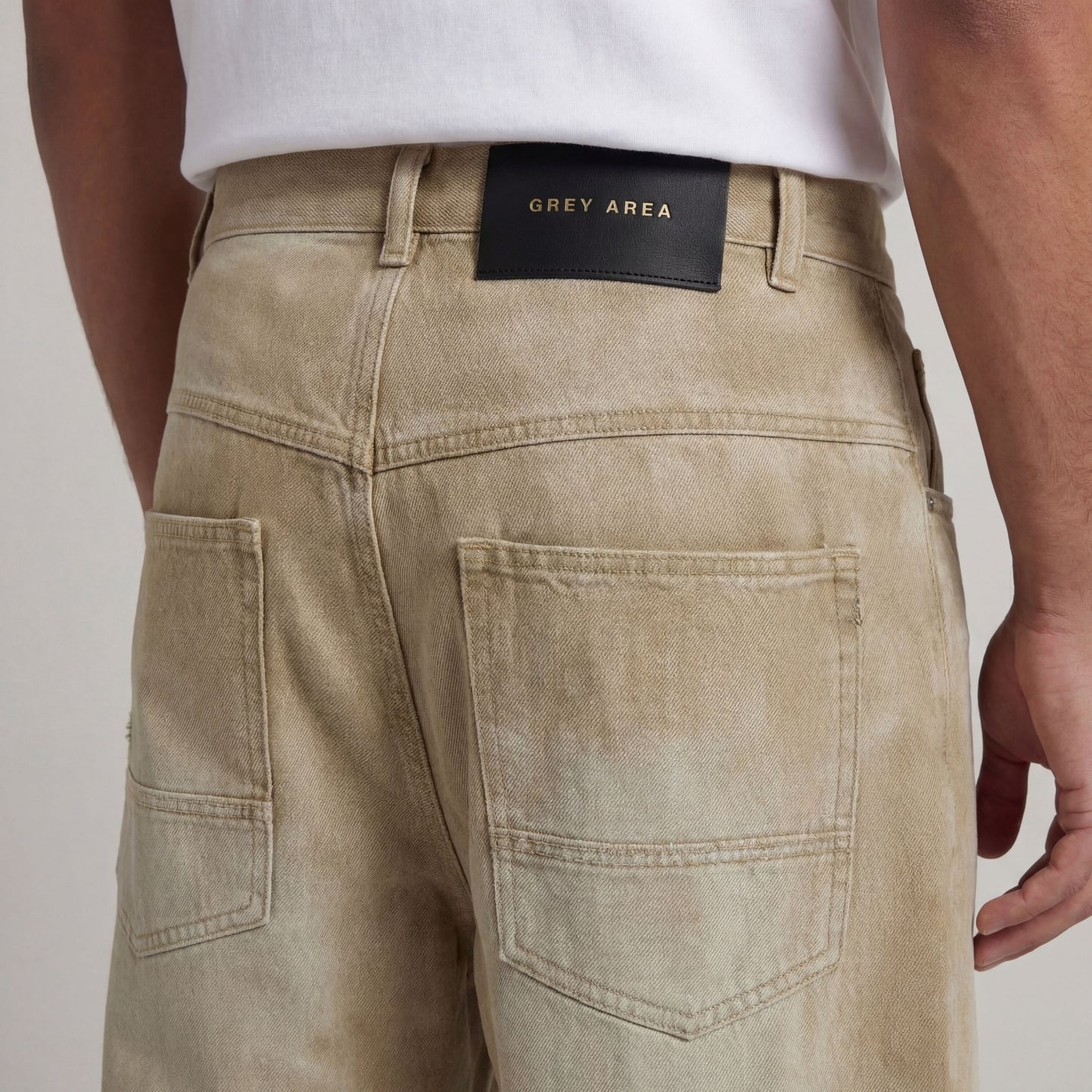 SAND WASH PANEL DENIM