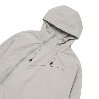 ASYMMETRIC SHELL JACKET- LIGHT GREY