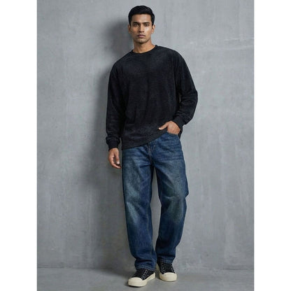 WASHED VELOUR SWEATSHIRT