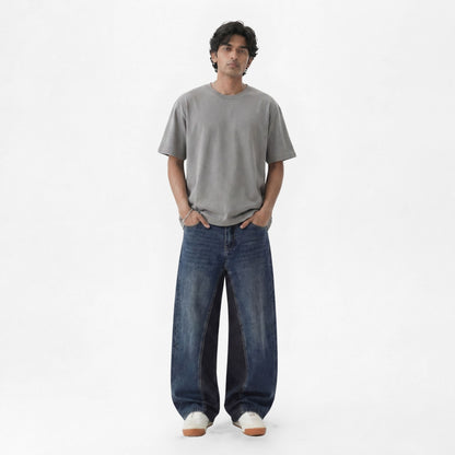 SPLIT PANEL DENIM