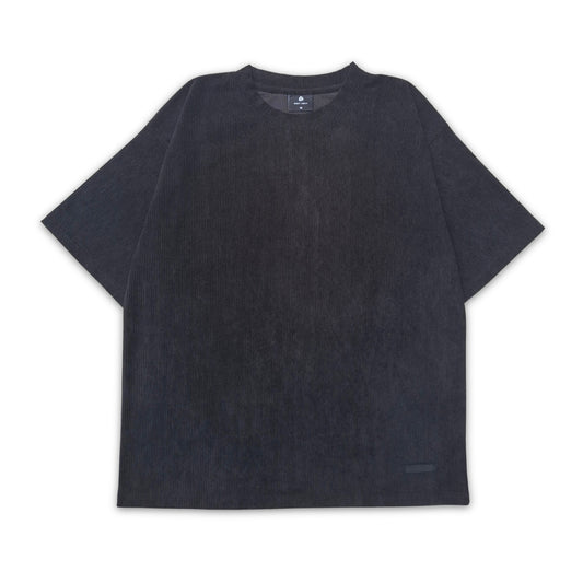 BLACK CORDUROY TSHIRT
