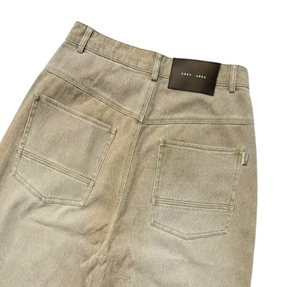 SAND WASH PANEL DENIM