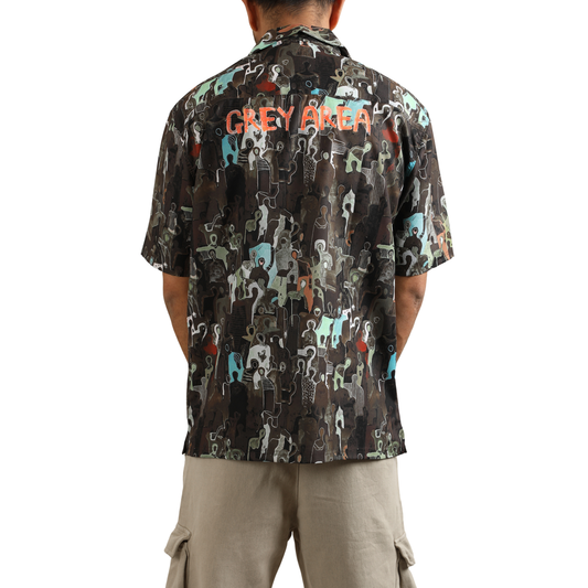 EARTHBOUND IMPRESSIONS CUBAN COLLAR SHIRT