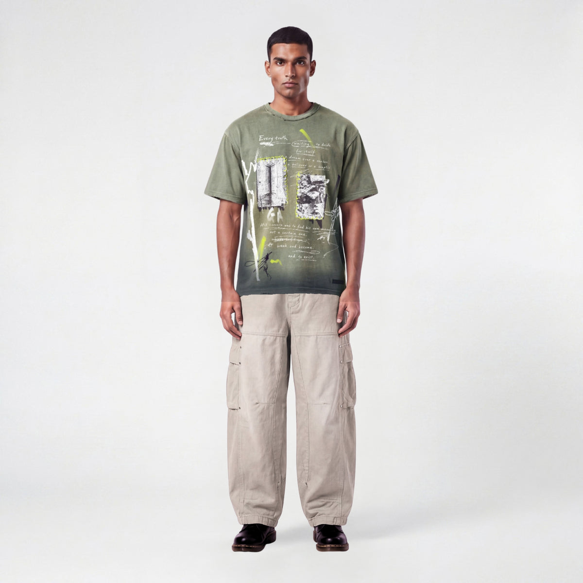 HALF TRUTH T-SHIRT (OLIVE)