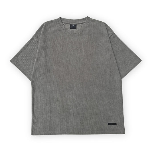 GREY CORDUROY TSHIRT