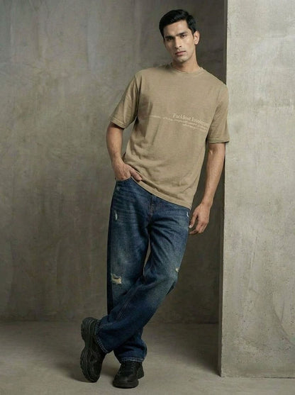 FUCKTOSE INTOLERANT T-SHIRT - STONE