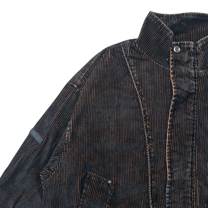 STRUCTURED CORDUROY JACKET - BROWN