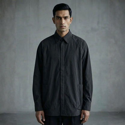 UTILITY OVERSHIRT - BLACK