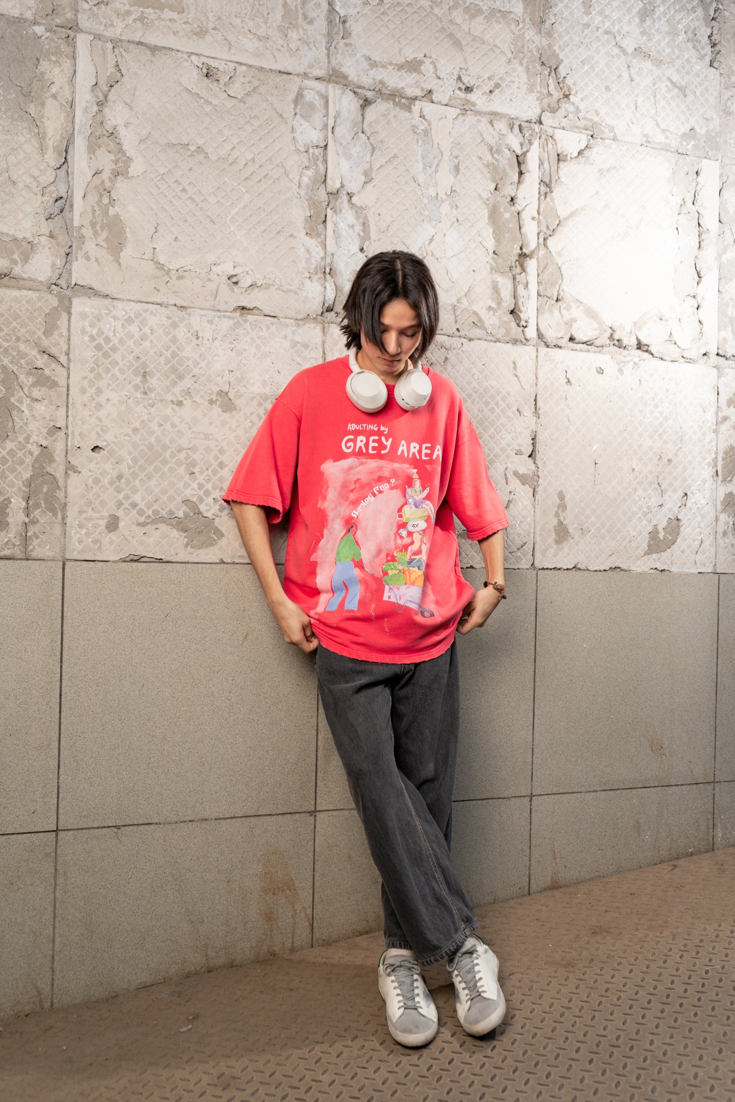 ADULTING T-SHIRT (SCARLET)