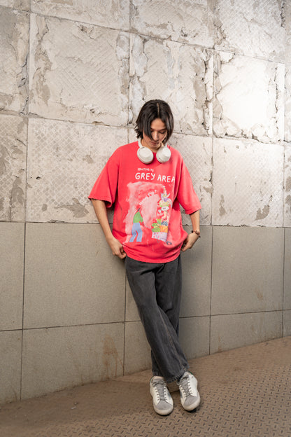 ADULTING T-SHIRT (SCARLET)