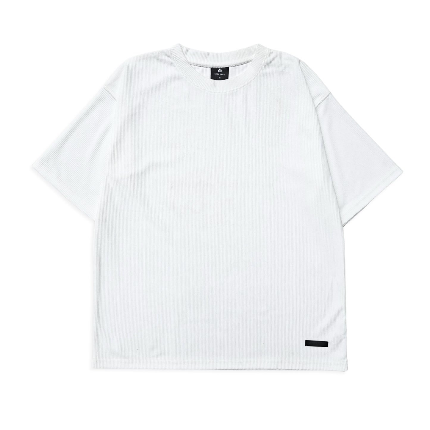 WHITE CORDUROY TSHIRT