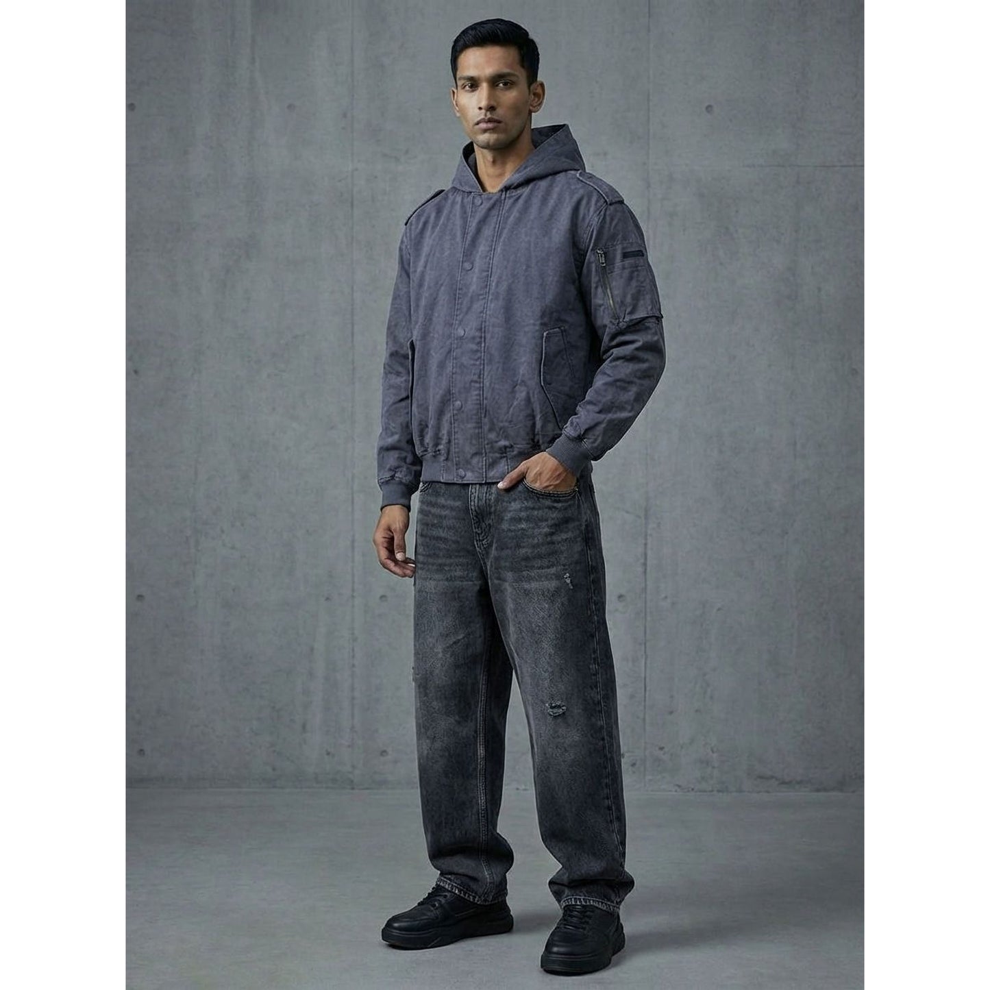 FIELD BOMBER JACKET - BLUE