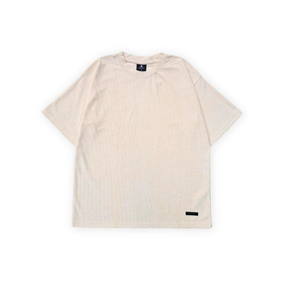 CREAM CORDUROY TSHIRT
