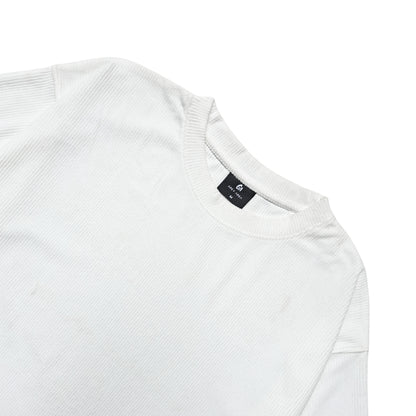 WHITE CORDUROY TSHIRT