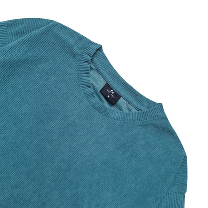 TEAL CORDUROY TSHIRT