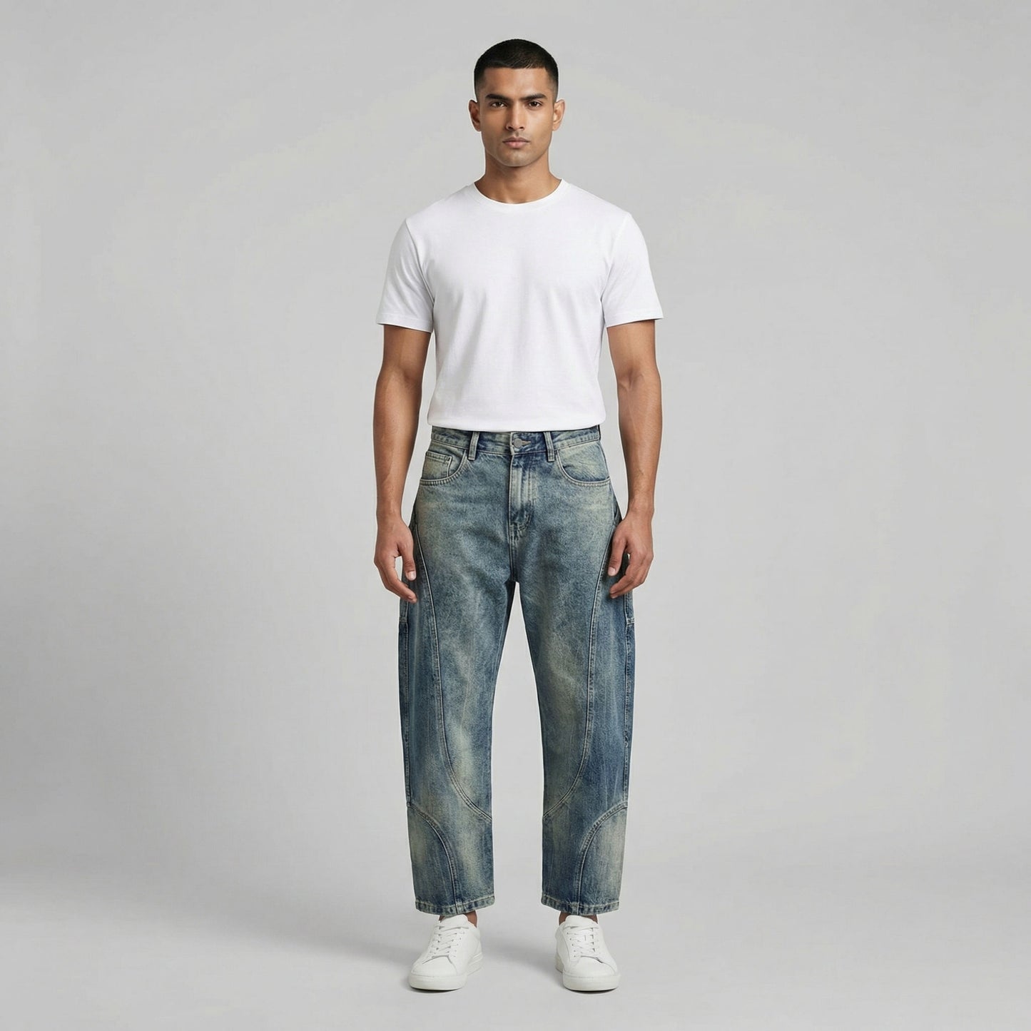 SOFT FADE PANEL DENIM