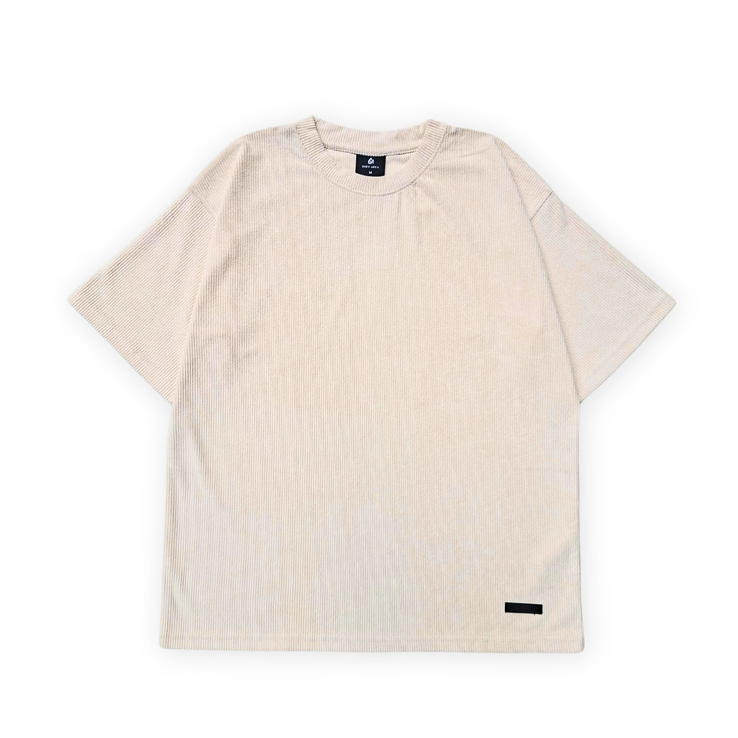 CREAM CORDUROY TSHIRT