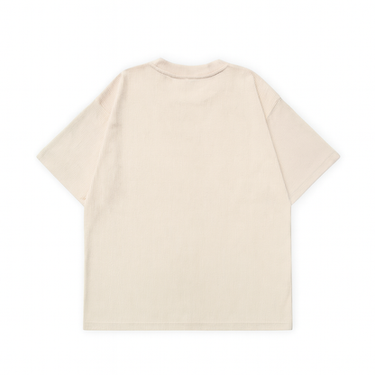 CREAM CORDUROY TSHIRT