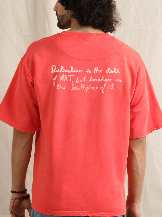 ART QUOTE T-SHIRT (SCARLET)