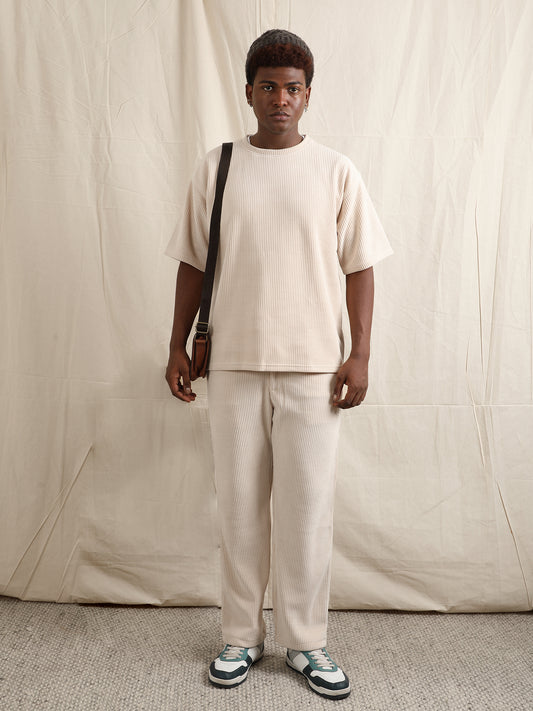 CORDUROY SET OFF WHITE