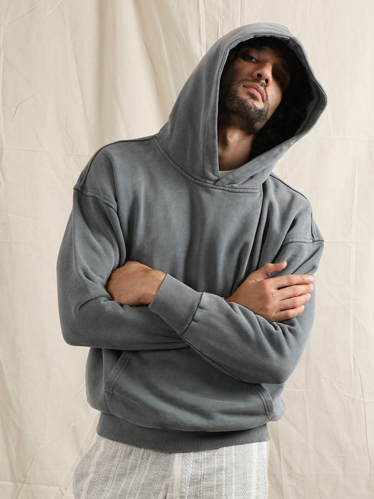 OVERDYED HEAVY WEIGHT HOODIE (WIND SKY)