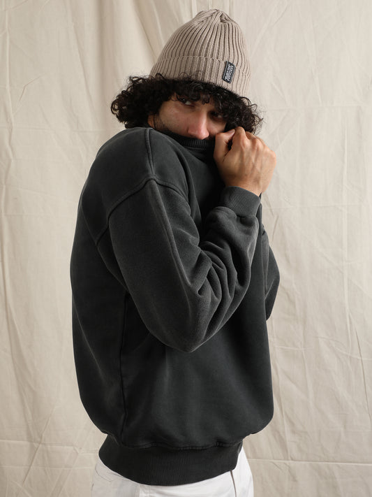 OVERDYED SWEATSHIRT (BLACK)