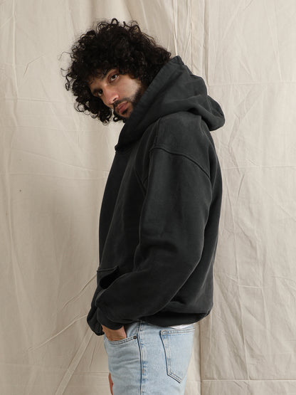 OVERDYED HEAVY WEIGHT HOODIE (BLACK)